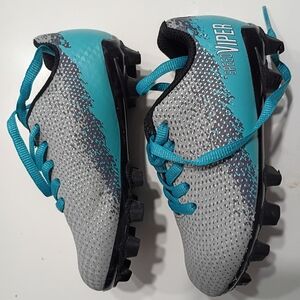 Kids'  Dsg Speed Viper Teal and Gray Soccer Cleats